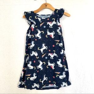 Girls Blue Unicorns Gap Pajamas Sz 10